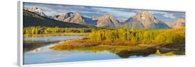 Wyoming, Grand Teton National Park. Panorama of Sunrise on Snake River-Jaynes Gallery-Framed Photographic Print