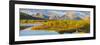 Wyoming, Grand Teton National Park. Panorama of Sunrise on Snake River-Jaynes Gallery-Framed Photographic Print