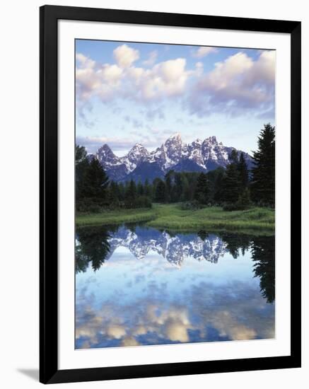 Wyoming, Grand Teton National Park, Rocky Mts, the Grand Tetons and Snake River-Christopher Talbot Frank-Framed Photographic Print