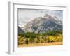 Wyoming, Grand Teton National Park. Teton Range and golden Aspen trees-Jamie and Judy Wild-Framed Photographic Print