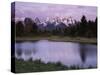 Wyoming, Grand Teton National Park, the Grand Tetons Above the Snake River-Christopher Talbot Frank-Stretched Canvas