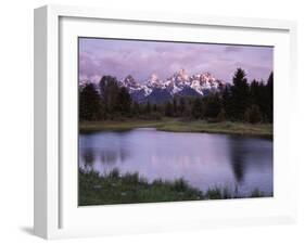 Wyoming, Grand Teton National Park, the Grand Tetons Above the Snake River-Christopher Talbot Frank-Framed Premium Photographic Print