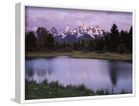 Wyoming, Grand Teton National Park, the Grand Tetons Above the Snake River-Christopher Talbot Frank-Framed Photographic Print