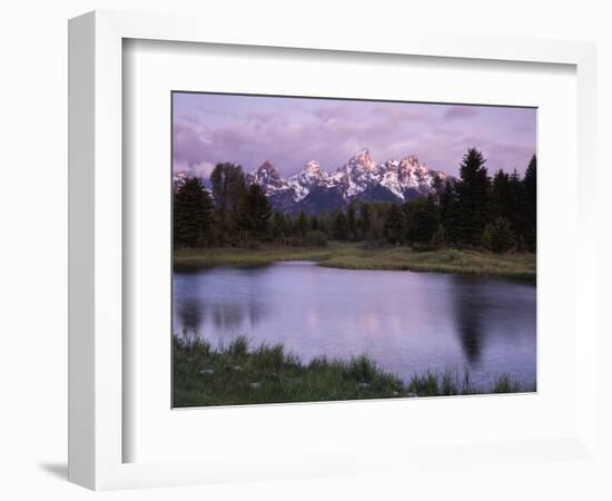 Wyoming, Grand Teton National Park, the Grand Tetons Above the Snake River-Christopher Talbot Frank-Framed Photographic Print