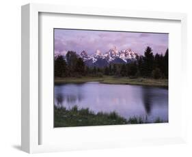 Wyoming, Grand Teton National Park, the Grand Tetons Above the Snake River-Christopher Talbot Frank-Framed Photographic Print