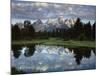Wyoming, Grand Teton NP, the Grand Tetons and Clouds-Christopher Talbot Frank-Mounted Photographic Print