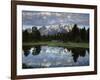 Wyoming, Grand Teton NP, the Grand Tetons and Clouds-Christopher Talbot Frank-Framed Photographic Print