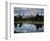 Wyoming, Grand Teton NP, the Grand Tetons and Clouds-Christopher Talbot Frank-Framed Photographic Print