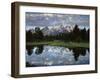 Wyoming, Grand Teton NP, the Grand Tetons and Clouds-Christopher Talbot Frank-Framed Premium Photographic Print