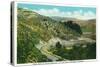 Wyoming, Lincoln Highway View of Eagle Rock East of Evanston-Lantern Press-Stretched Canvas