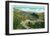 Wyoming, Lincoln Highway View of Eagle Rock East of Evanston-Lantern Press-Framed Art Print