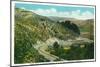 Wyoming, Lincoln Highway View of Eagle Rock East of Evanston-Lantern Press-Mounted Art Print