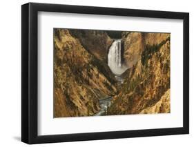 Wyoming, Lower Falls Yellowstone National Park-Patrick J. Wall-Framed Photographic Print