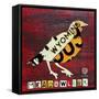 Wyoming Meadowlark-Design Turnpike-Framed Stretched Canvas