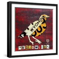 Wyoming Meadowlark-Design Turnpike-Framed Giclee Print