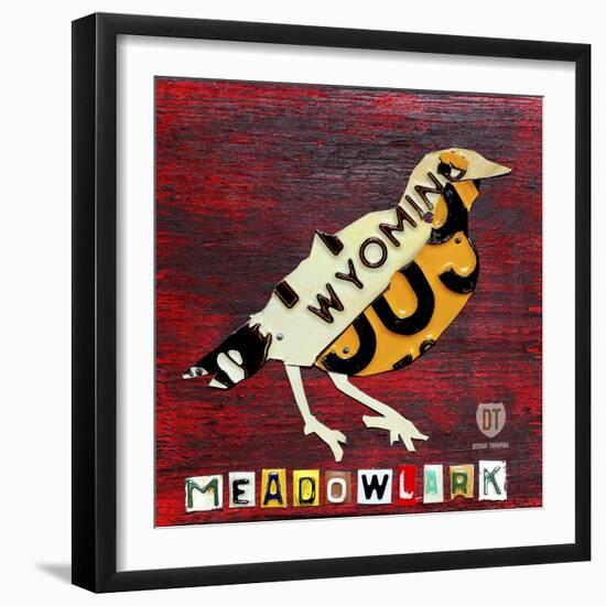 Wyoming Meadowlark-Design Turnpike-Framed Giclee Print