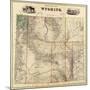 Wyoming - Panoramic Map-Lantern Press-Mounted Art Print