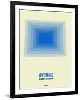 Wyoming Radiant Map 1-NaxArt-Framed Art Print