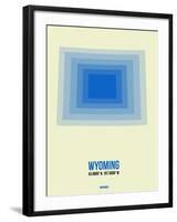 Wyoming Radiant Map 1-NaxArt-Framed Art Print