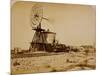 Wyoming Railroad Photo, Circa 1868-1869; "Windmill / Laramie, Wyoming"-A.J. Russel-Mounted Art Print