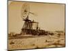 Wyoming Railroad Photo, Circa 1868-1869; "Windmill / Laramie, Wyoming"-A.J. Russel-Mounted Art Print