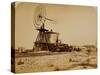 Wyoming Railroad Photo, Circa 1868-1869; "Windmill / Laramie, Wyoming"-A.J. Russel-Stretched Canvas