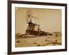 Wyoming Railroad Photo, Circa 1868-1869; "Windmill / Laramie, Wyoming"-A.J. Russel-Framed Art Print