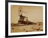 Wyoming Railroad Photo, Circa 1868-1869; "Windmill / Laramie, Wyoming"-A.J. Russel-Framed Art Print