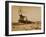 Wyoming Railroad Photo, Circa 1868-1869; "Windmill / Laramie, Wyoming"-A.J. Russel-Framed Art Print