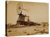 Wyoming Railroad Photo, Circa 1868-1869; "Windmill / Laramie, Wyoming"-A.J. Russel-Stretched Canvas