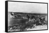 Wyoming - Rock Formations near Laramie-Lantern Press-Framed Stretched Canvas