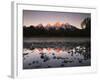 Wyoming, Rocky Mts, the Grand Tetons Reflecting in the Snake River-Christopher Talbot Frank-Framed Photographic Print