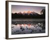 Wyoming, Rocky Mts, the Grand Tetons Reflecting in the Snake River-Christopher Talbot Frank-Framed Photographic Print