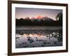 Wyoming, Rocky Mts, the Grand Tetons Reflecting in the Snake River-Christopher Talbot Frank-Framed Photographic Print