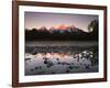 Wyoming, Rocky Mts, the Grand Tetons Reflecting in the Snake River-Christopher Talbot Frank-Framed Photographic Print