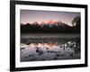 Wyoming, Rocky Mts, the Grand Tetons Reflecting in the Snake River-Christopher Talbot Frank-Framed Photographic Print