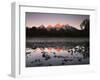 Wyoming, Rocky Mts, the Grand Tetons Reflecting in the Snake River-Christopher Talbot Frank-Framed Photographic Print