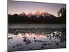 Wyoming, Rocky Mts, the Grand Tetons Reflecting in the Snake River-Christopher Talbot Frank-Mounted Photographic Print