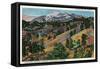 Wyoming, Scenic View of Laramie Peak-Lantern Press-Framed Stretched Canvas