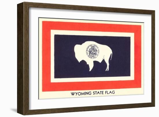 Wyoming State Flag-null-Framed Art Print