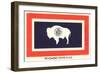 Wyoming State Flag-null-Framed Art Print