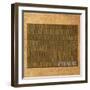 Wyoming State Words-David Bowman-Framed Giclee Print