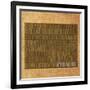 Wyoming State Words-David Bowman-Framed Giclee Print