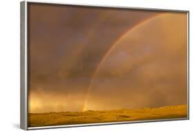 Wyoming, Sublette County, Double Rainbow in Stormy Sky-Elizabeth Boehm-Framed Photographic Print