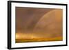 Wyoming, Sublette County, Double Rainbow in Stormy Sky-Elizabeth Boehm-Framed Photographic Print