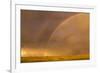 Wyoming, Sublette County, Double Rainbow in Stormy Sky-Elizabeth Boehm-Framed Photographic Print