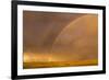 Wyoming, Sublette County, Double Rainbow in Stormy Sky-Elizabeth Boehm-Framed Photographic Print