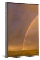 Wyoming, Sublette County, Double Rainbow in Stormy Sky-Elizabeth Boehm-Framed Photographic Print