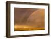 Wyoming, Sublette County, Double Rainbow in Stormy Sky-Elizabeth Boehm-Framed Photographic Print