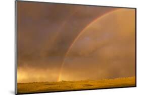 Wyoming, Sublette County, Double Rainbow in Stormy Sky-Elizabeth Boehm-Mounted Photographic Print